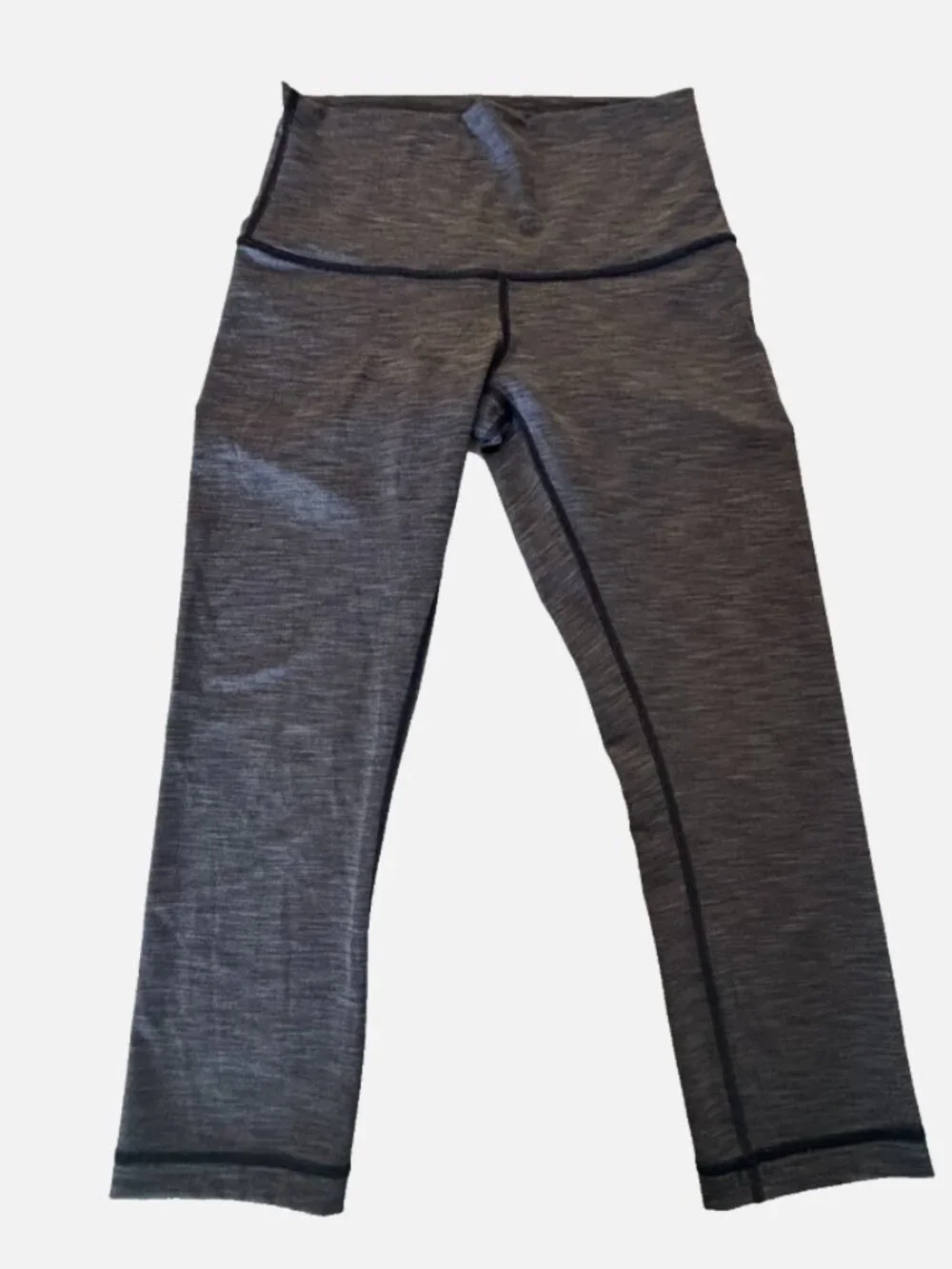 Lululemon Wunder Under Cropped Leggings Size 8 Heathered B/W